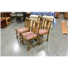 Image 2 : SET OF 4 VINTAGE CHAIRS