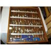 Image 2 : DISPLAY RACK OF COLLECTOR SPOONS AND SHADOW BOX OF BASEBALL