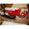 Image 3 : 2 BOXES OF HOTWHEELS AND METAL FIRE TRUCK TOY