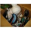 Image 1 : TWO BOXES OF HOME DECOR AND VASES
