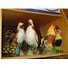 Image 2 : SHELF LOT OF DECORATIVE CHICKENS