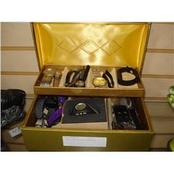 1 GOLD BOX OF MISC WATCHES