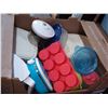 Image 3 : BOX AND TRAY OF TUPPERWARE