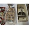 Image 2 : ANTIQUE FOOD CHOPPER, GROOMING KIT, SELTZER BOTTLE, AND JUICER