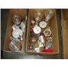 Image 1 : 2 BOXES OF GLASS CANISTERS AND TEAPOTS