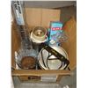 Image 3 : BOX OF KITCHEN ITEMS, MAIL BOX, CAKE FORM AND PEPSI ADVERT
