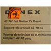 Image 2 : NEW OVERSTOCK DYNEX 47 TO 70 INCH FULL MOTION TV WALL MOUNT