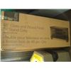 Image 1 : NEW OVERSTOCK INSIGNIA 48 INCH GLASS AND WOOD FINISH GREY TV STAND, SUPPORTS UP TO 50 INCH OR 75LB T