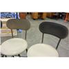 Image 3 : 4 LEATHER AND METAL STOOLS