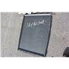 Image 2 : LARGE FRAMED CHALKBOARD AND FENCE SECTION