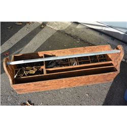 CARPENTERS TOOLBOX WITH VINTAGE HARDWARE