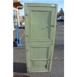 VINTAGE PAINTED GREEN CABINET