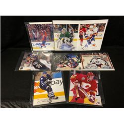 AUTOGRAPHED 8" X 10"  HOCKEY COLOR PHOTO'S LOT