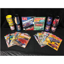 CAR MAGAZINE/ COFFEE CUPS LOT