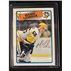 Image 1 : AUTOGRAPHED 1988-89 TOPPS #1 MARIO LEMIEUX HOCKEY CARD