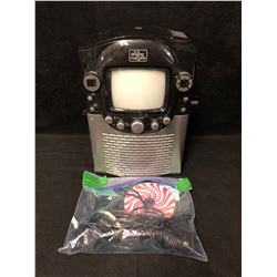 Singing Machine CD+G Karaoke System with Built-in 5.5" B CRT Monitor and Microphone