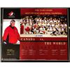 Image 1 : WALTER GRETZKY SIGNED 20" X 24" 2002 TEAM CANADA MEN'S OLYMPIC GOLD MEDAL CHAMPIONS POSTER