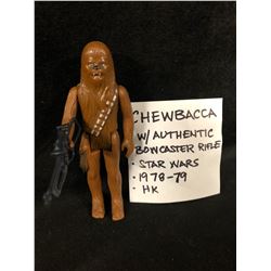 ** MINT** 1978-79 CHEWBACCA W/ AUTHENTIC BOWCASTER RIFLE  STAR WARS  ACTION FIGURE