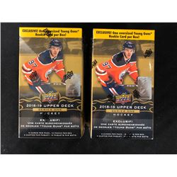 2 SEALED BOXES 2018-19 UPPER DECK SERIES 1