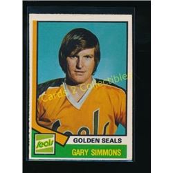 1974-75 O-Pee-Chee #371 Gary Simmons RC