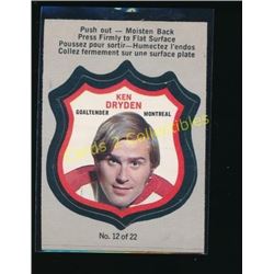 1972-73 O-Pee-Chee Player Crests #12 Ken Dryden