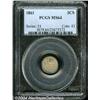 Image 1 : 1861[3CS] MS64 PCGS.