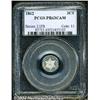 Image 1 : 1862[3CS] PR63 Cameo PCGS.