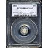 Image 1 : 1864[3CS] PR64 Cameo PCGS.