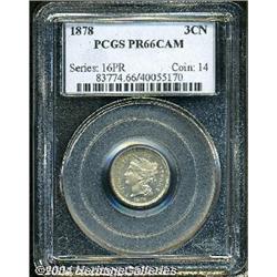 1878[3CN] PR66 Cameo PCGS.