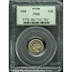 1880[3CN] PR66 PCGS.