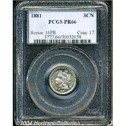 1881[3CN] PR66 PCGS.