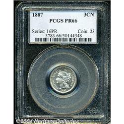 1887[3CN] PR66 PCGS.