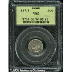 1887/6[3CN] PR63 PCGS.