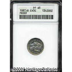 1887/6[3CN] PR65 ANACS.
