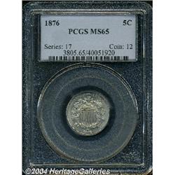 1876[5C] MS65 PCGS.