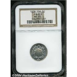 1876[5C] Tripled Die Obverse MS65 NGC.