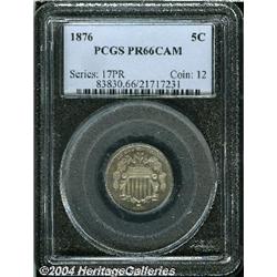 1876[5C] PR66 Cameo PCGS.