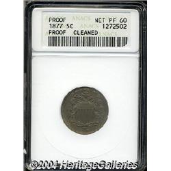 1877[5C]--Cleaned--ANACS. Proof, Net PR60.