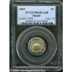 1883[5C] Shield PR65 Cameo PCGS.