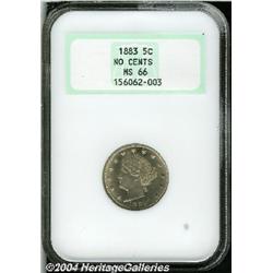 1883[5C] No Cents MS66 NGC.