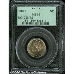 1883[5C] No Cents MS66 PCGS.