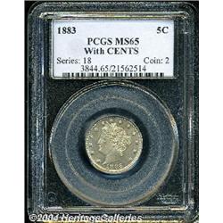 1883[5C] With Cents MS65 PCGS.