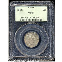 1886[5C] MS61 PCGS.