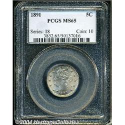 1891[5C] MS65 PCGS.