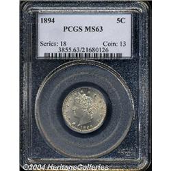 1894[5C] MS63 PCGS.