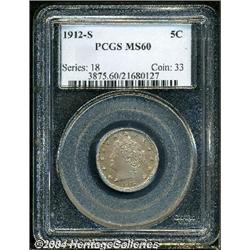 1912-S[5C] MS60 PCGS.