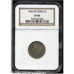 1883[5C] No Cents PR66 NGC.