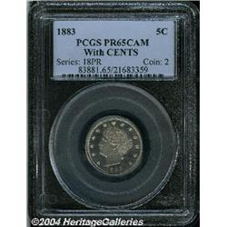1883[5C] With Cents PR65 Cameo PCGS.
