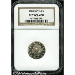 1883[5C] With Cents PR65 Cameo NGC.