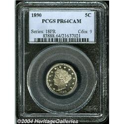 1890[5C] PR64 Cameo PCGS.